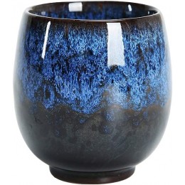ACYOUNG Keramik Tasse ohne Henkel Chinesische Teetassen Personalisierte Geschenk für Frauen Mama Oma Blau - BOEHEV99