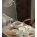 YUNSHAO Teekanne Porzellan Set Teeservice Chinesisch Keramik Einfaches Zuhause Japanischen Stil Zen Kung Fu Teeservice Mit Teetablett Büro Restaurant Lounge Weiß,C2 - BHEUBM3E