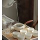 YUNSHAO Teekanne Porzellan Set Teeservice Chinesisch Keramik Einfaches Zuhause Japanischen Stil Zen Kung Fu Teeservice Mit Teetablett Büro Restaurant Lounge Weiß,C2 - BHEUBM3E