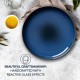 Corelle Speiseteller aus Steingut marineblau reaktive Glasur 4 Stück - BLQZE82D