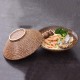 ZW18U Schüsseln Kreative japanische Keramik Ramen Bowl Retro Steinzeug Suppenschüsseln Großer Schüssel Haushalt 900 ml Fruchtsalatschüssel Salatschüsseln - BDYLMNNB