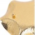 Obstschale aus Edelstahl Handgalvanisierungsprozess Schönes Muster Galvanikmuster Obstschale Gold Glattere Oberflächen für Familienessen - BSDLUNE9