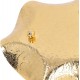 Obstschale aus Edelstahl Handgalvanisierungsprozess Schönes Muster Galvanikmuster Obstschale Gold Glattere Oberflächen für Familienessen - BSDLUNE9