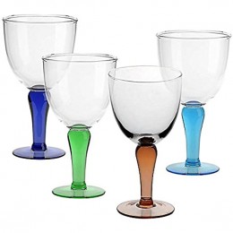 4 X Eisschale Dessertschale Eisbecher Glas Campania 4 Farbig 22,5 cm Gelato Vero - BEXOM8KJ