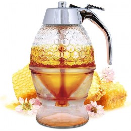 Vektenxi   Honigspender Sirup Topfpresse Typ Zuckerbehälter Glas Frühstück Küche Werkzeug Hohe Qualität - B07X8ZHYG2Z