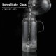 ecooe Glaskaraffe 1500ml Volle Kapazitat Glaskrug aus Borosilikatglas Wasserkrug mit Edelstahl Deckel Karaffe Glaskanne - B01DNRONMM5