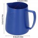TBUDAR Sauciere Soßenkanne Edelstahl Kaffeetasse Milchschecker Blau Schaumbecher 400ml mit Wasserdose for Küchenbüro Shop Saucen - B0B1BPJBPHQ