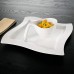 Villeroy und Boch Flow Schale Schüssel mit Griff für Salate Suppen Desserts Premium Porzellan spülmaschinengeeignet weiß 450 ml - B0018LSCMIJ