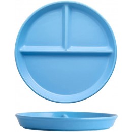 OnePine Porzellan Servierplatten Snackteller mit 3 fächern kinder Dessertteller Salatteller Geteilte Platte keramik für abnehmen - BWEOYAK5