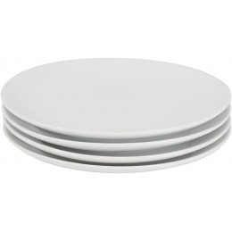 ProCook Antibes Frühstücksteller 4-teilig weiß Porzellan Teller Salatteller modernes Design - BSVTID3A